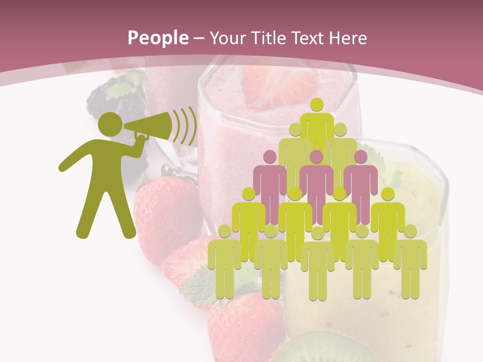 Mint Berry Drink PowerPoint Template