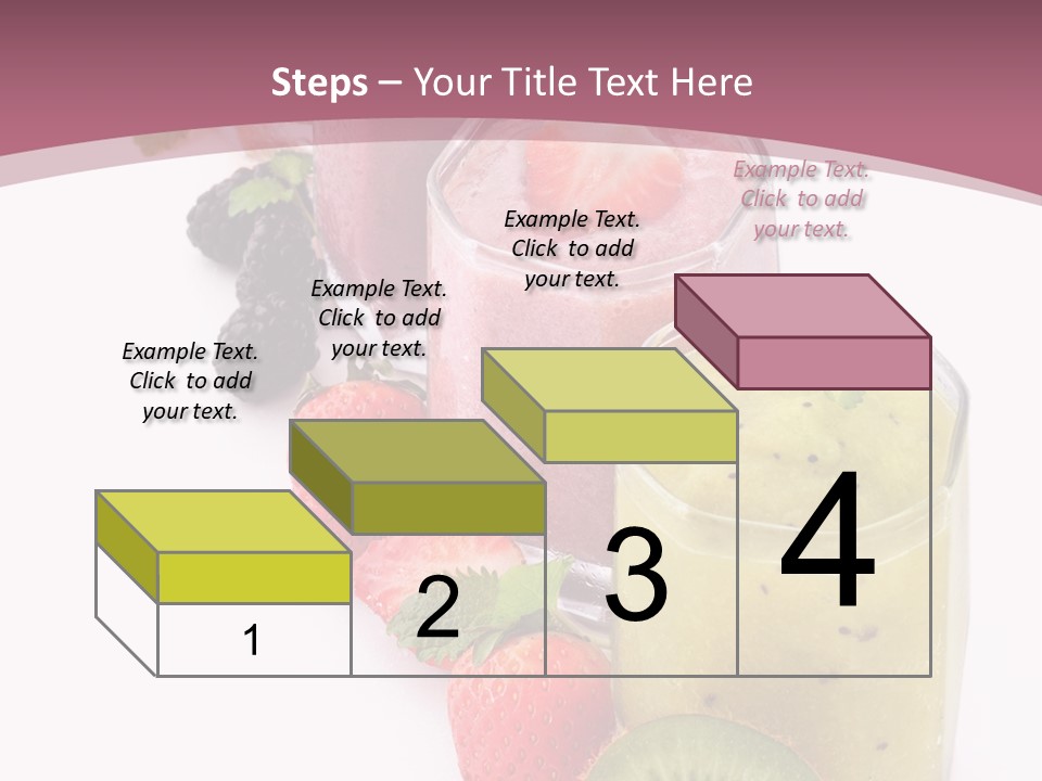 Mint Berry Drink PowerPoint Template