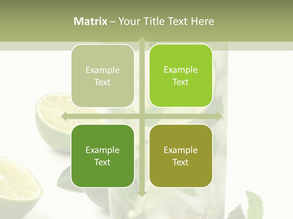 Kalt Brauner Cocktails PowerPoint Template