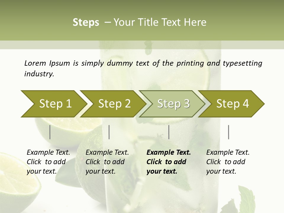 Kalt Brauner Cocktails PowerPoint Template