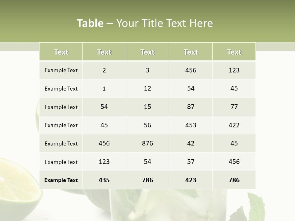 Kalt Brauner Cocktails PowerPoint Template