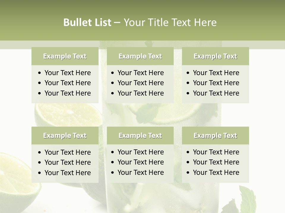 Kalt Brauner Cocktails PowerPoint Template