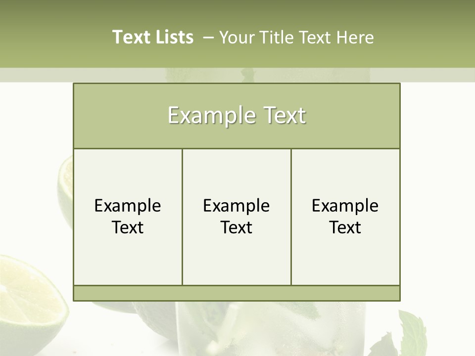 Kalt Brauner Cocktails PowerPoint Template