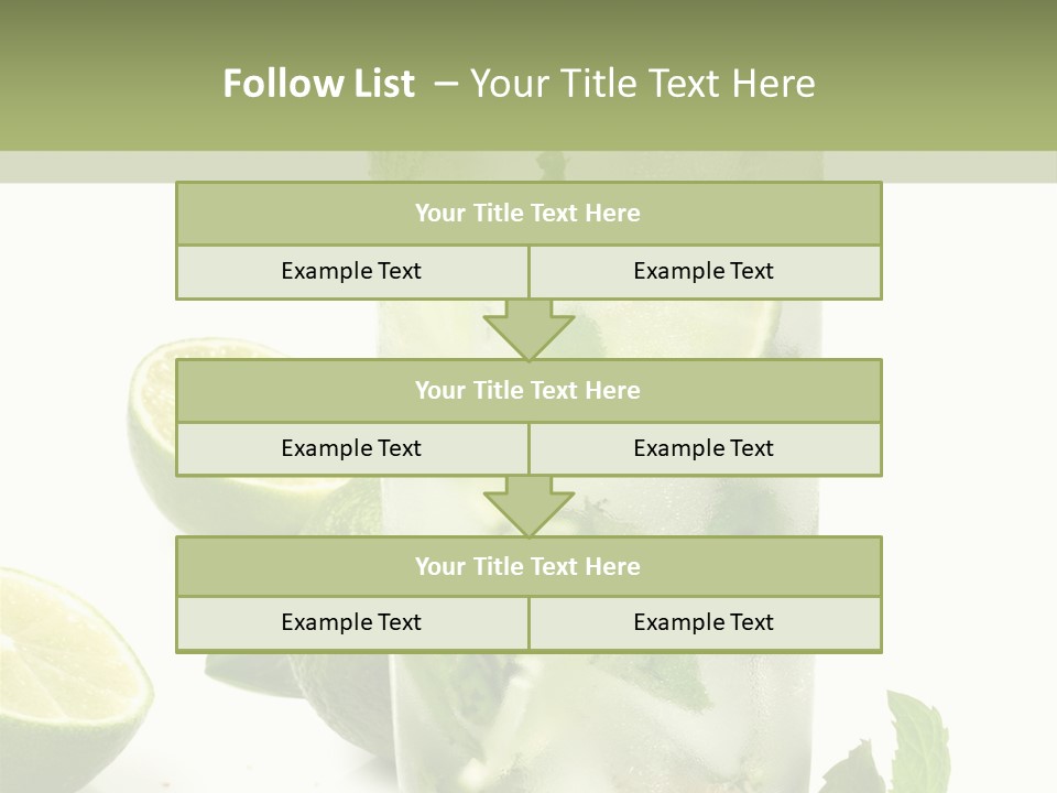 Kalt Brauner Cocktails PowerPoint Template