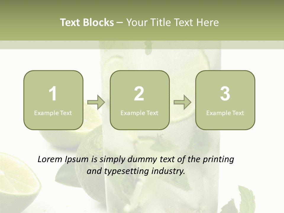 Kalt Brauner Cocktails PowerPoint Template