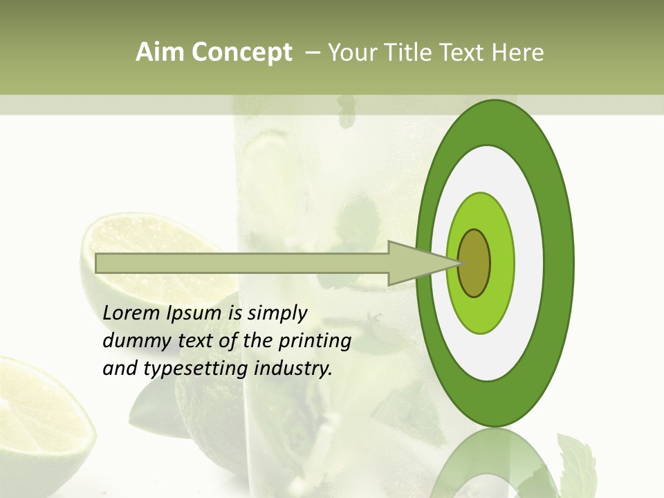 Kalt Brauner Cocktails PowerPoint Template