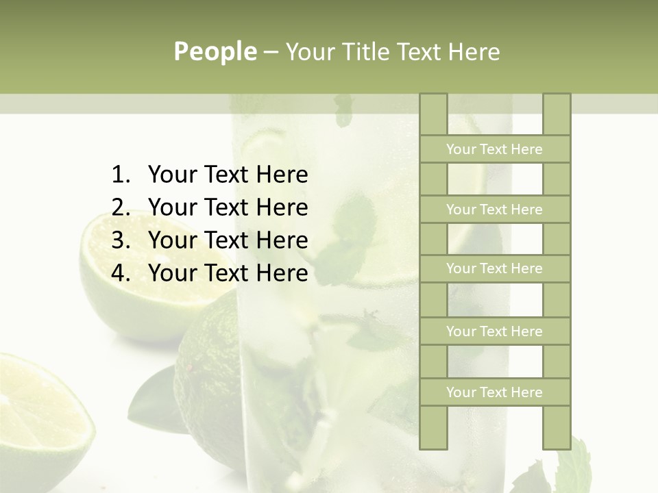 Kalt Brauner Cocktails PowerPoint Template