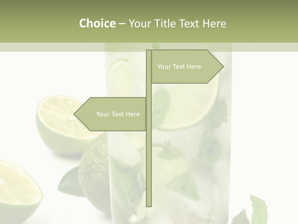 Kalt Brauner Cocktails PowerPoint Template