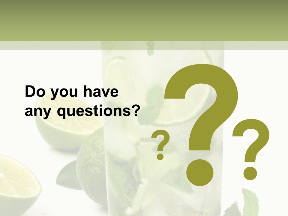 Kalt Brauner Cocktails PowerPoint Template