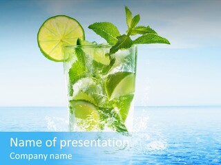 Sand Ingredient Leaf PowerPoint Template