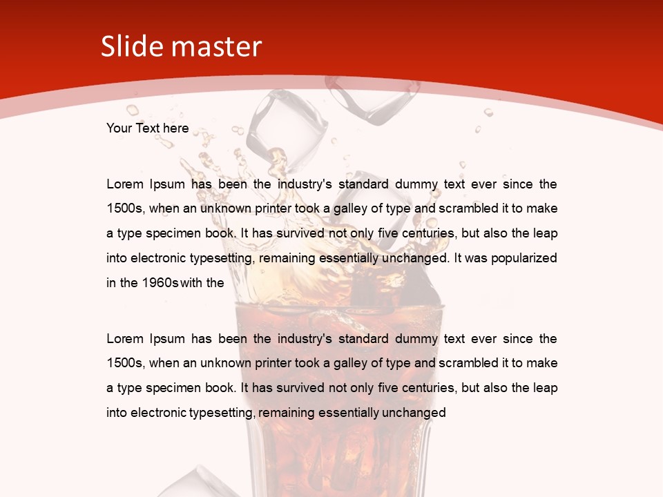 Splash Tempting Lime PowerPoint Template