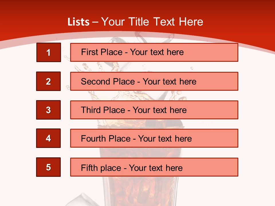 Splash Tempting Lime PowerPoint Template