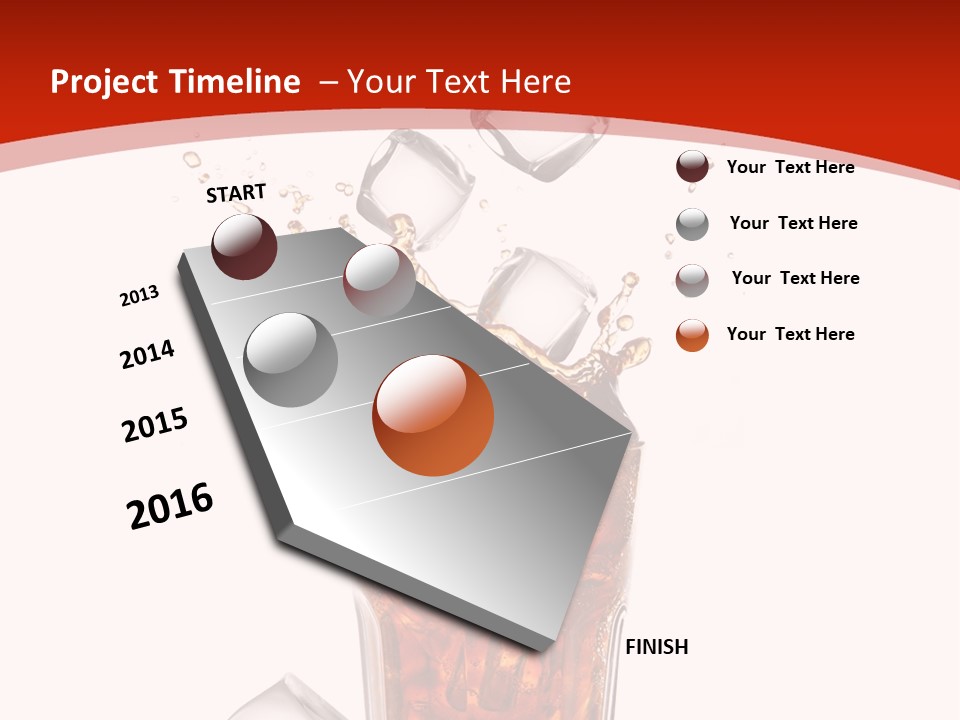 Splash Tempting Lime PowerPoint Template