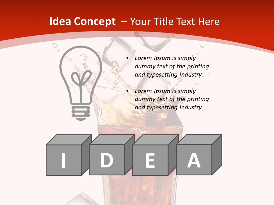 Splash Tempting Lime PowerPoint Template