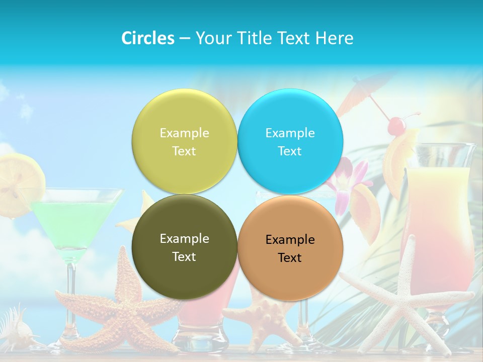 Relaxation Alcohol Fruit PowerPoint Template