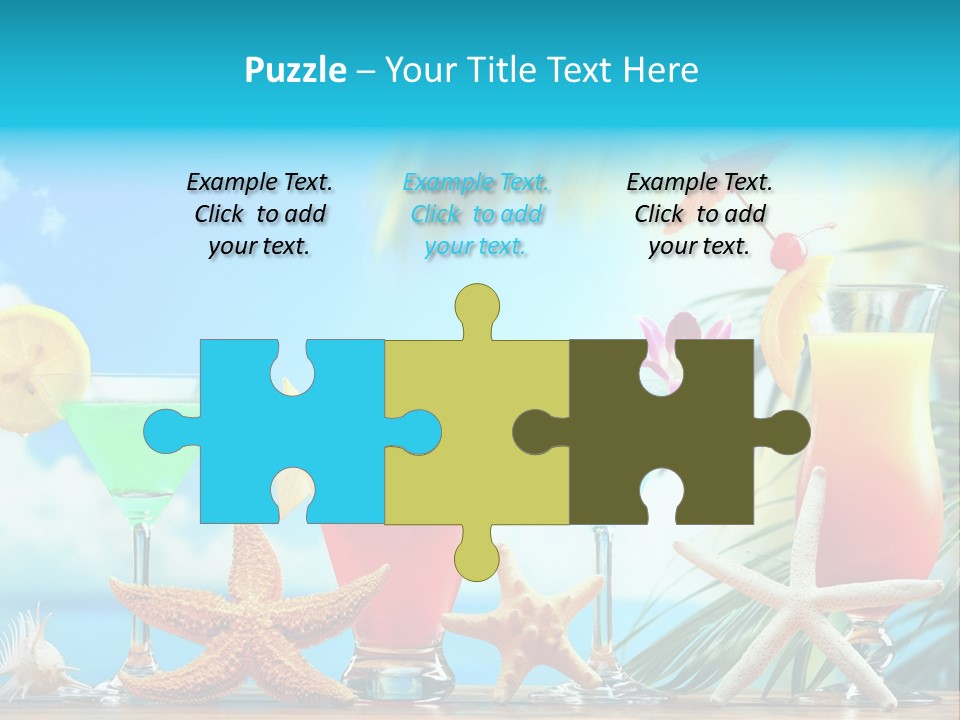 Relaxation Alcohol Fruit PowerPoint Template