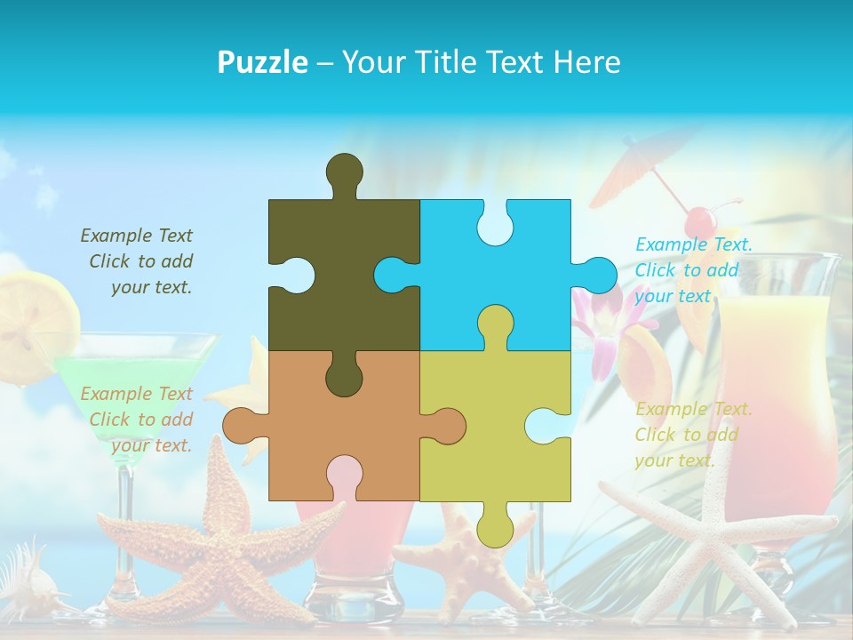 Relaxation Alcohol Fruit PowerPoint Template