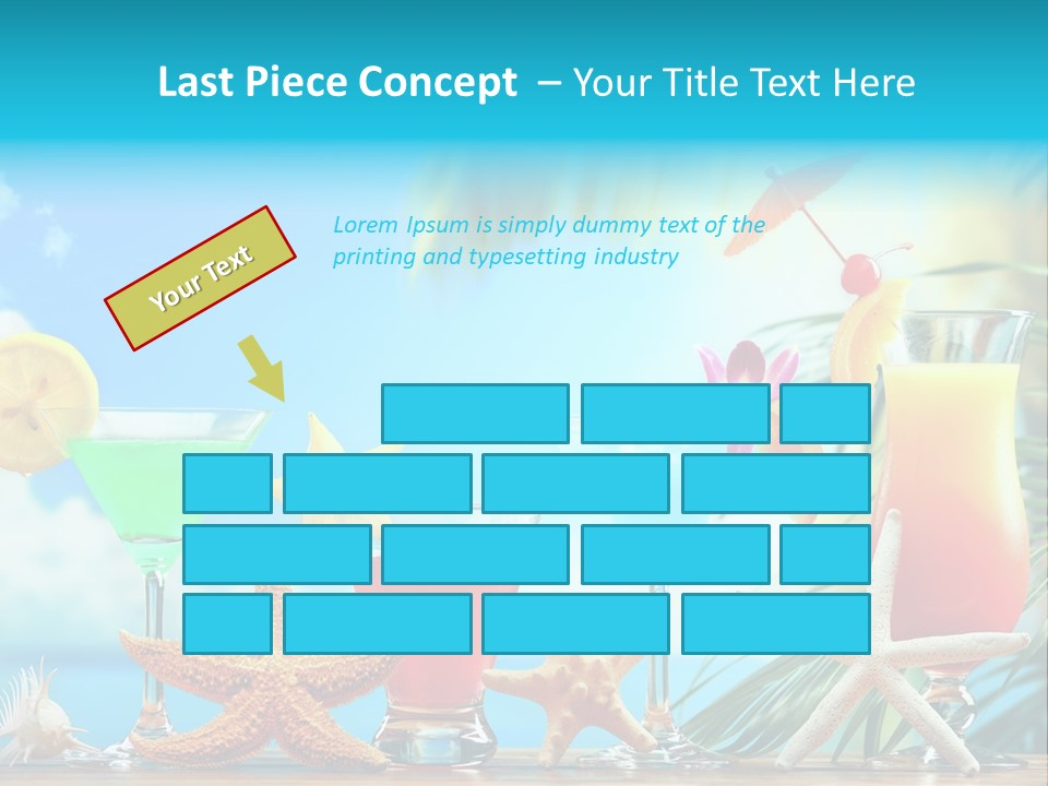 Relaxation Alcohol Fruit PowerPoint Template