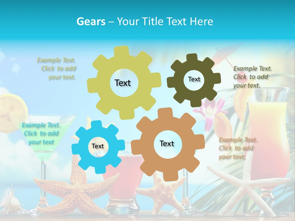 Relaxation Alcohol Fruit PowerPoint Template