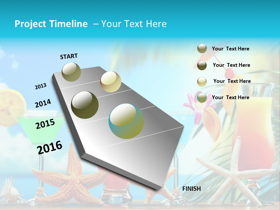 Relaxation Alcohol Fruit PowerPoint Template