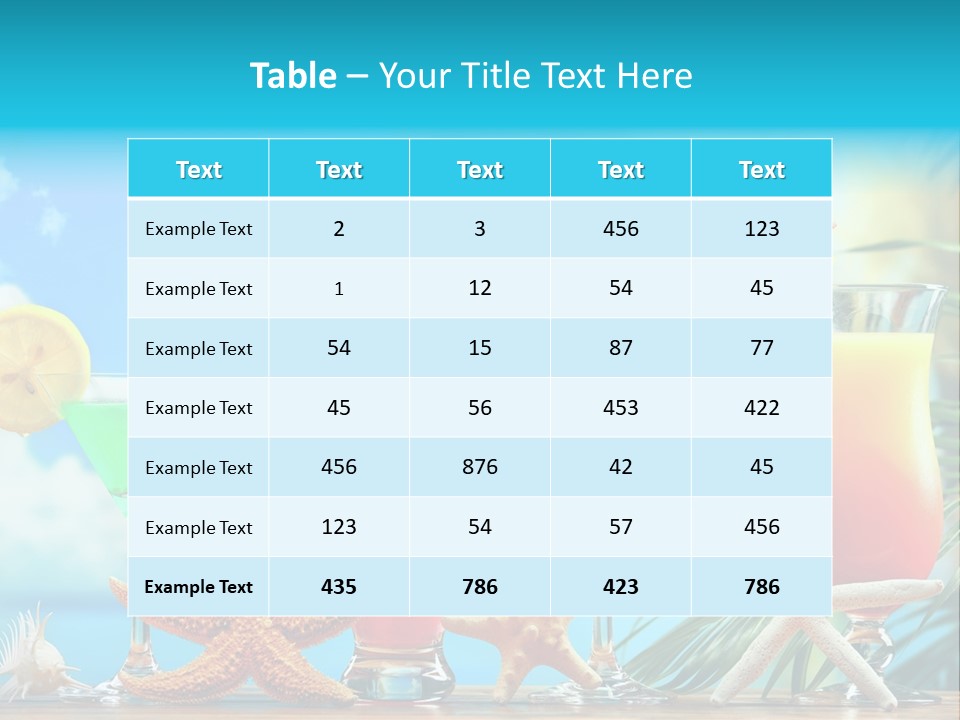 Relaxation Alcohol Fruit PowerPoint Template