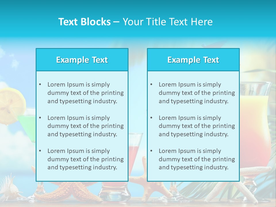 Relaxation Alcohol Fruit PowerPoint Template