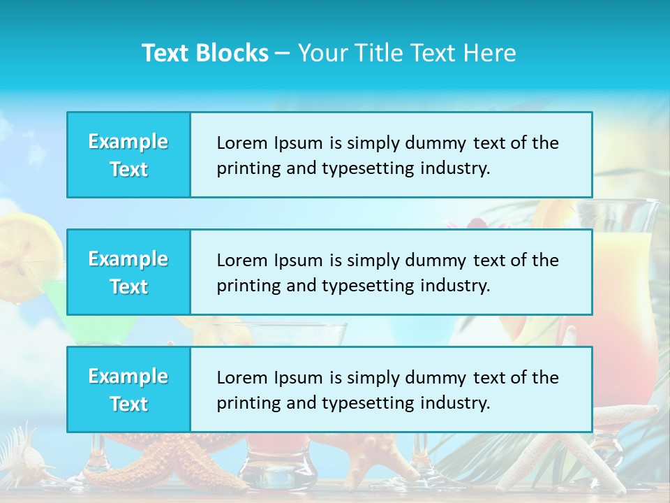 Relaxation Alcohol Fruit PowerPoint Template
