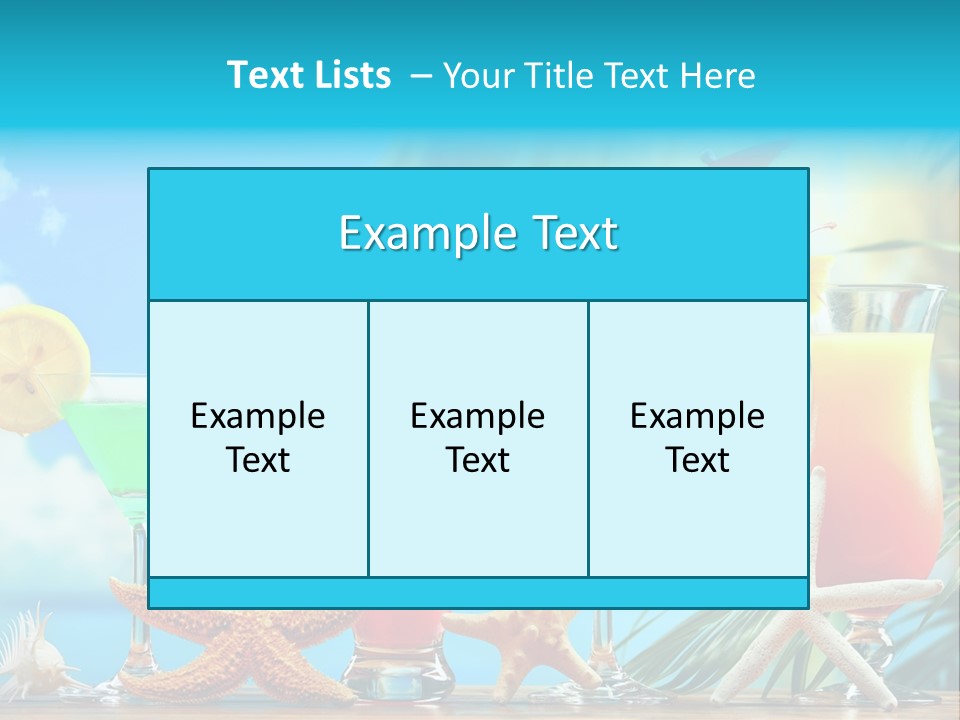 Relaxation Alcohol Fruit PowerPoint Template