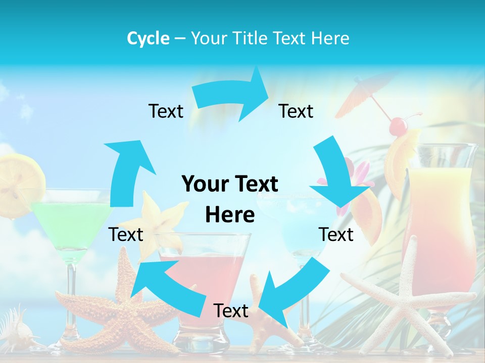 Relaxation Alcohol Fruit PowerPoint Template