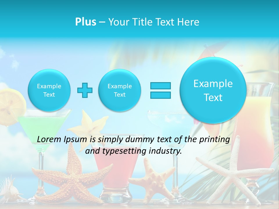 Relaxation Alcohol Fruit PowerPoint Template
