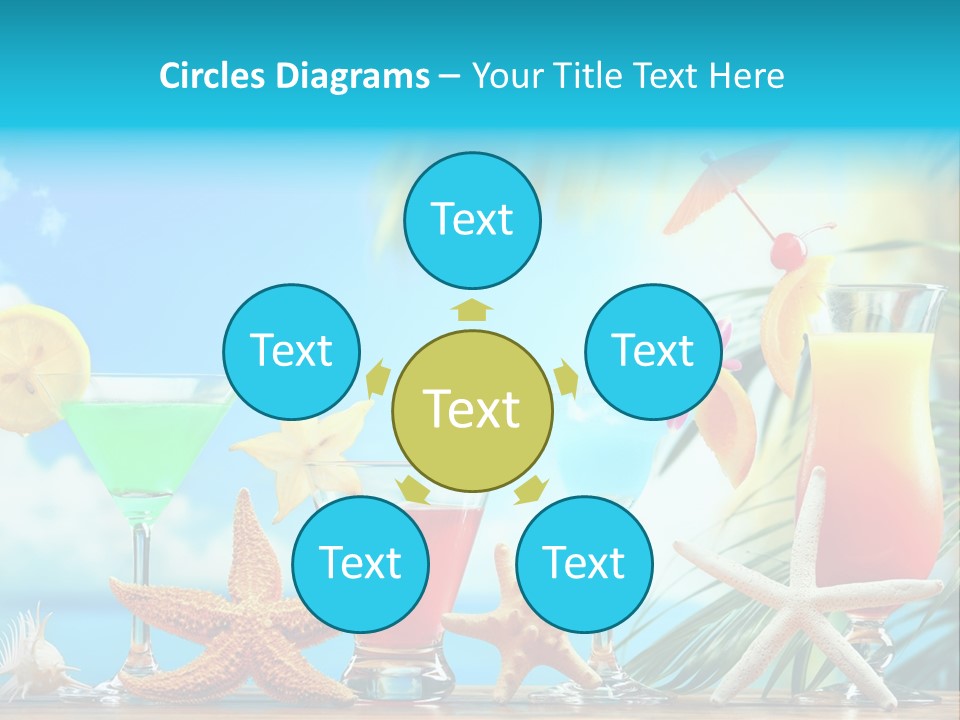 Relaxation Alcohol Fruit PowerPoint Template