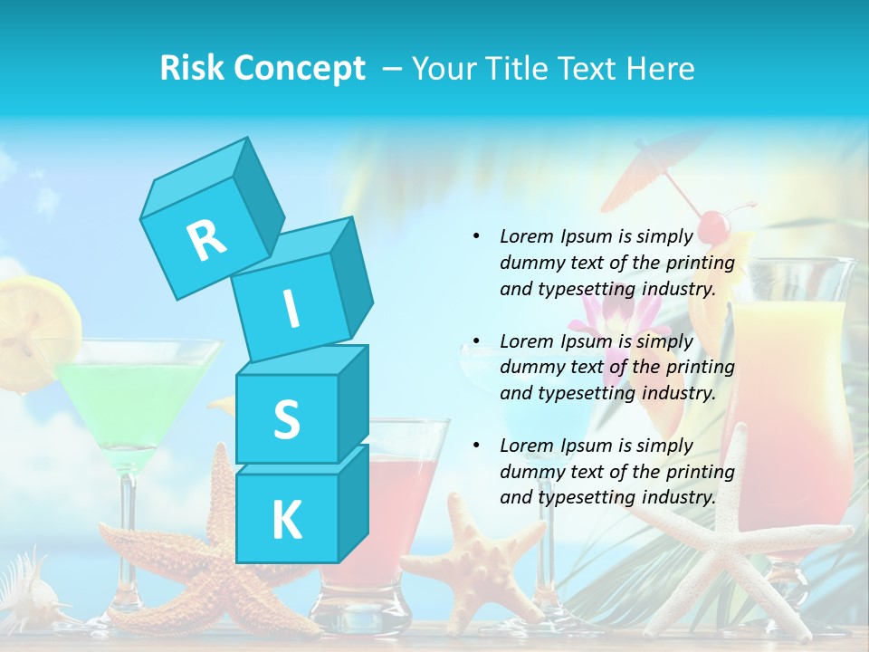 Relaxation Alcohol Fruit PowerPoint Template