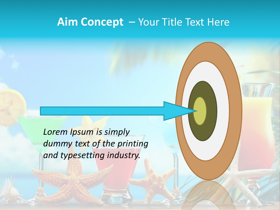 Relaxation Alcohol Fruit PowerPoint Template