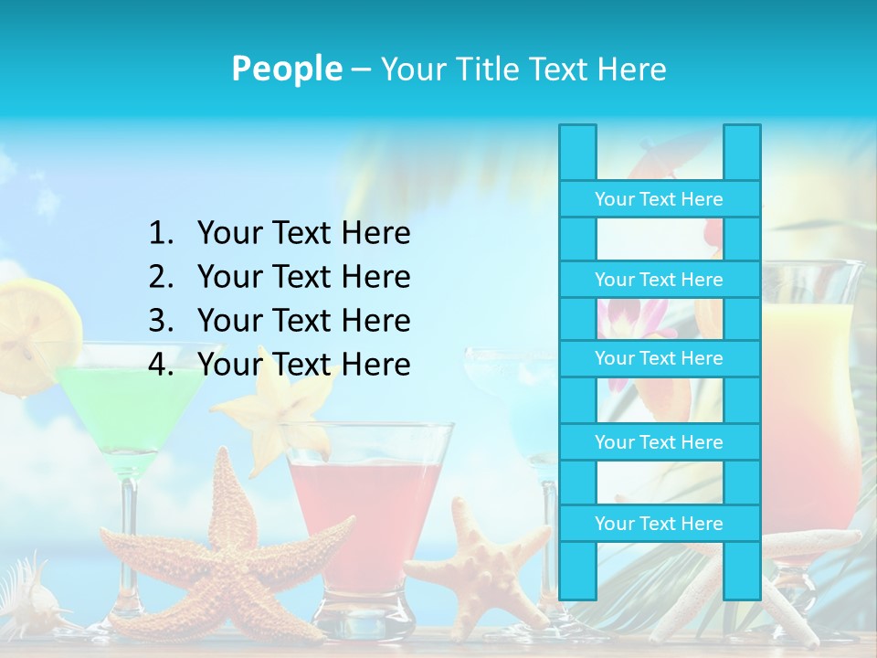 Relaxation Alcohol Fruit PowerPoint Template