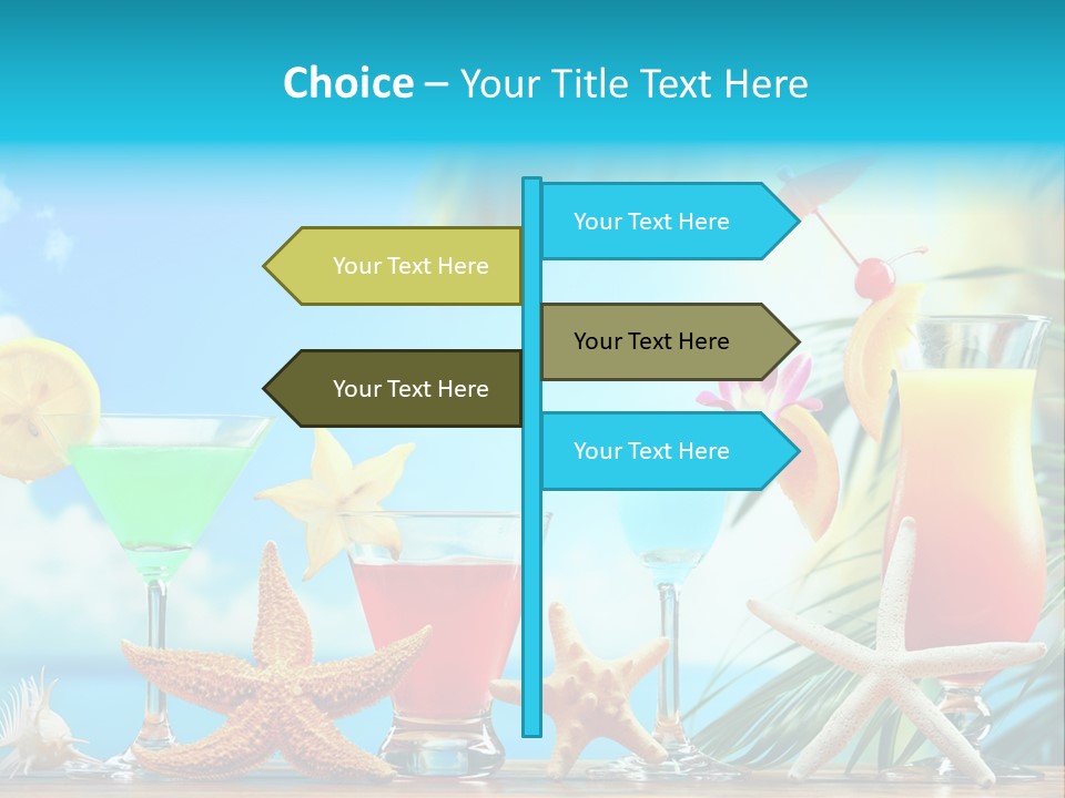 Relaxation Alcohol Fruit PowerPoint Template