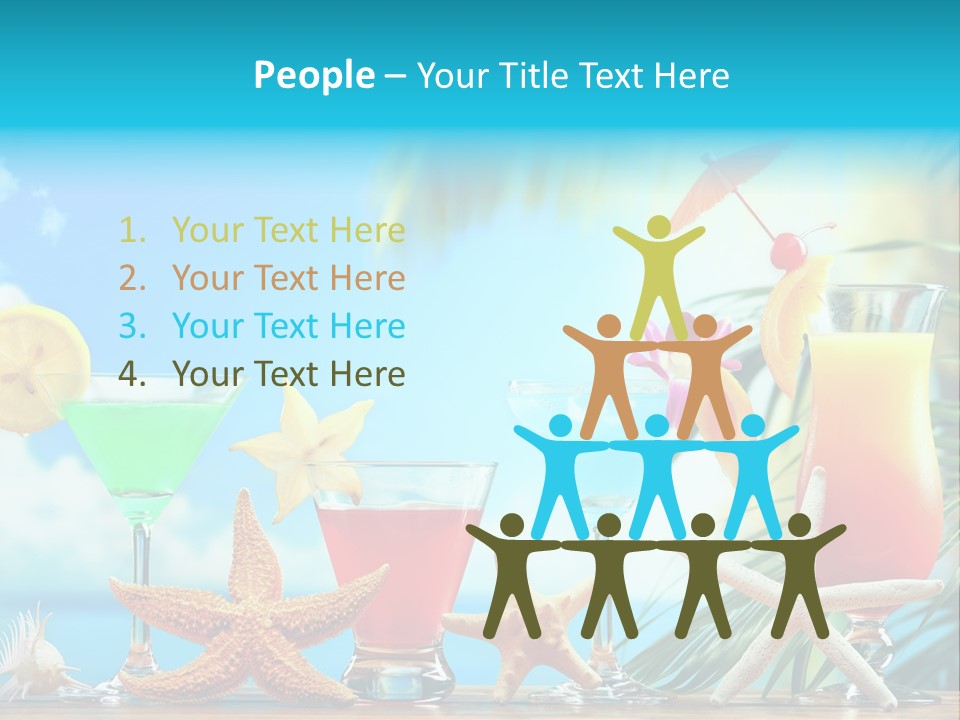 Relaxation Alcohol Fruit PowerPoint Template