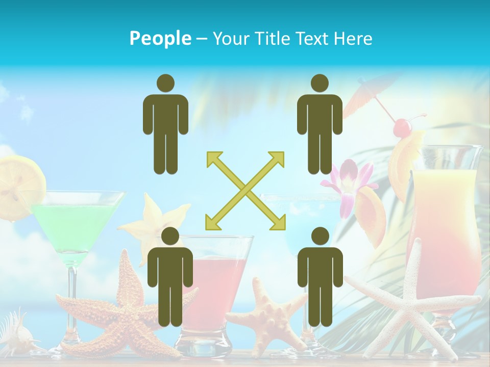 Relaxation Alcohol Fruit PowerPoint Template