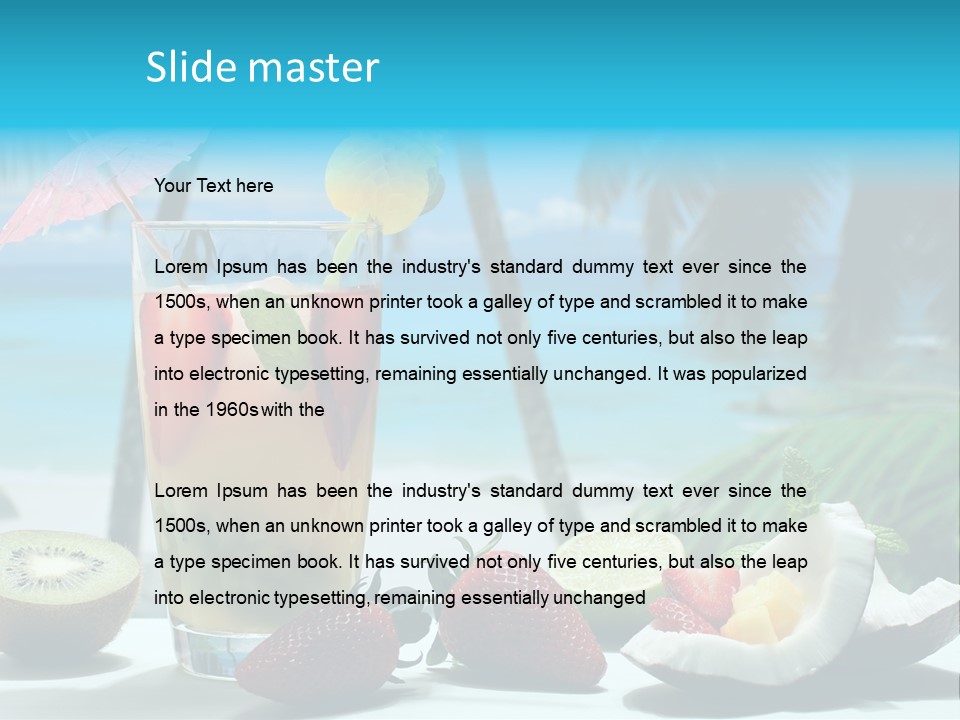 Vitamine Cibo Kiwi PowerPoint Template