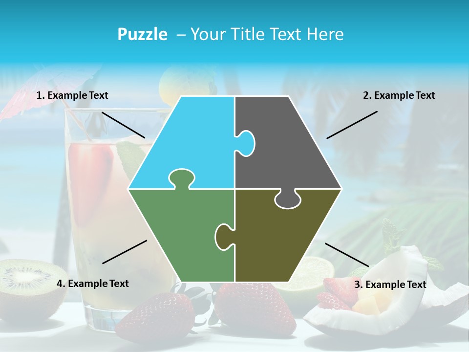 Vitamine Cibo Kiwi PowerPoint Template