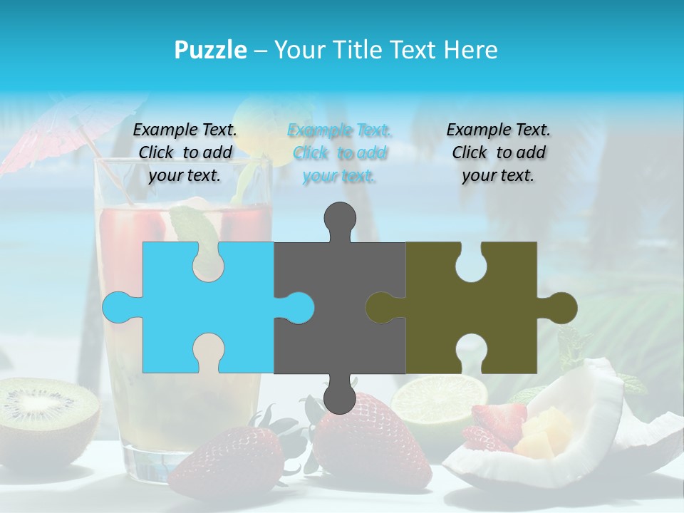 Vitamine Cibo Kiwi PowerPoint Template