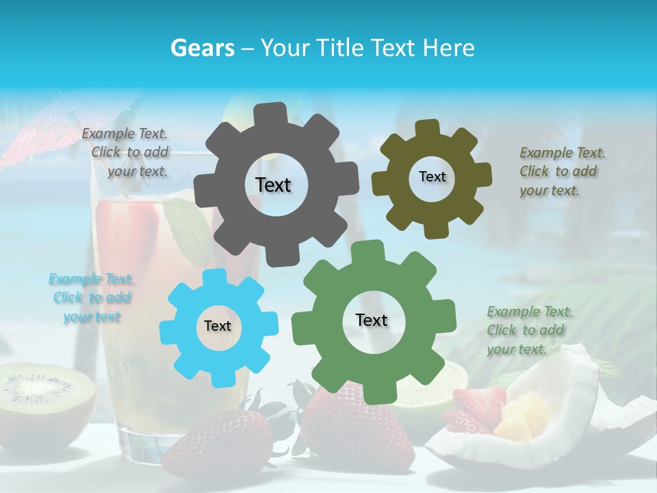 Vitamine Cibo Kiwi PowerPoint Template