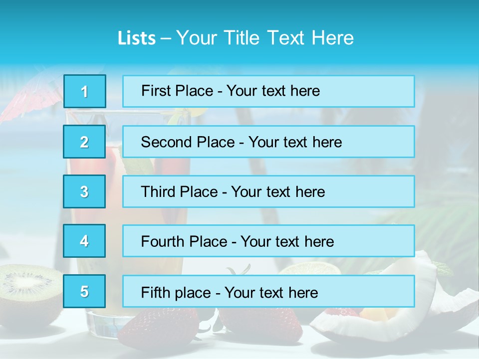 Vitamine Cibo Kiwi PowerPoint Template