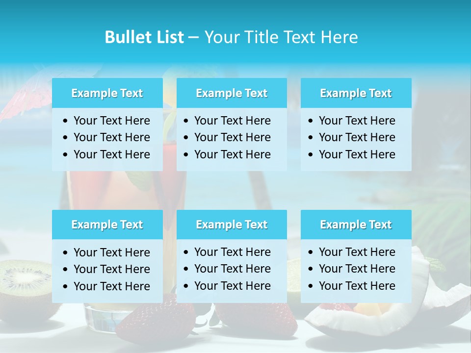 Vitamine Cibo Kiwi PowerPoint Template