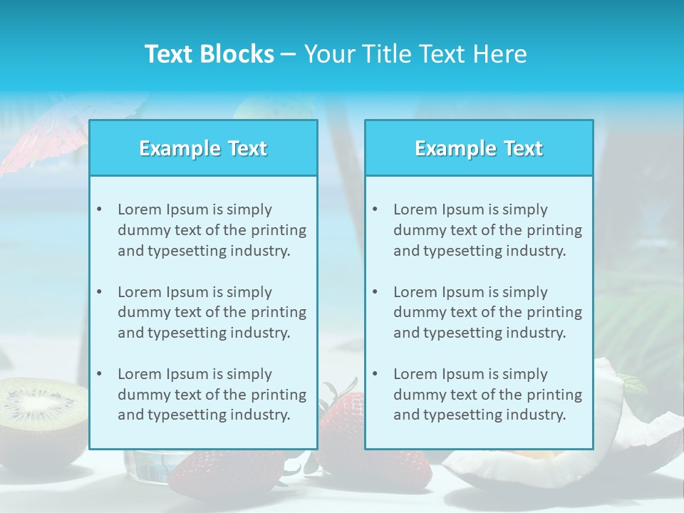 Vitamine Cibo Kiwi PowerPoint Template