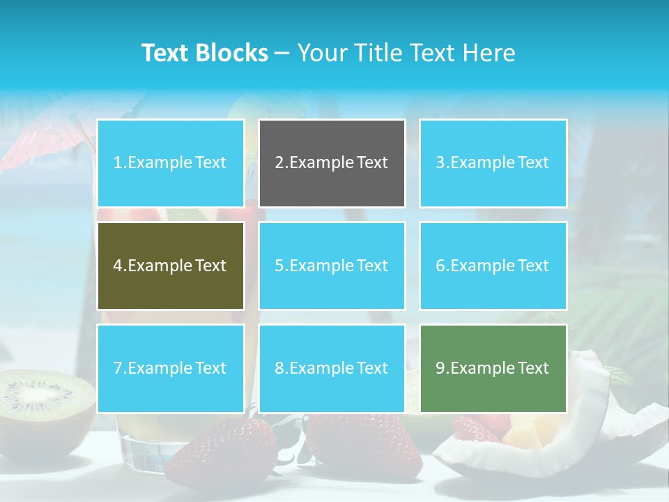 Vitamine Cibo Kiwi PowerPoint Template