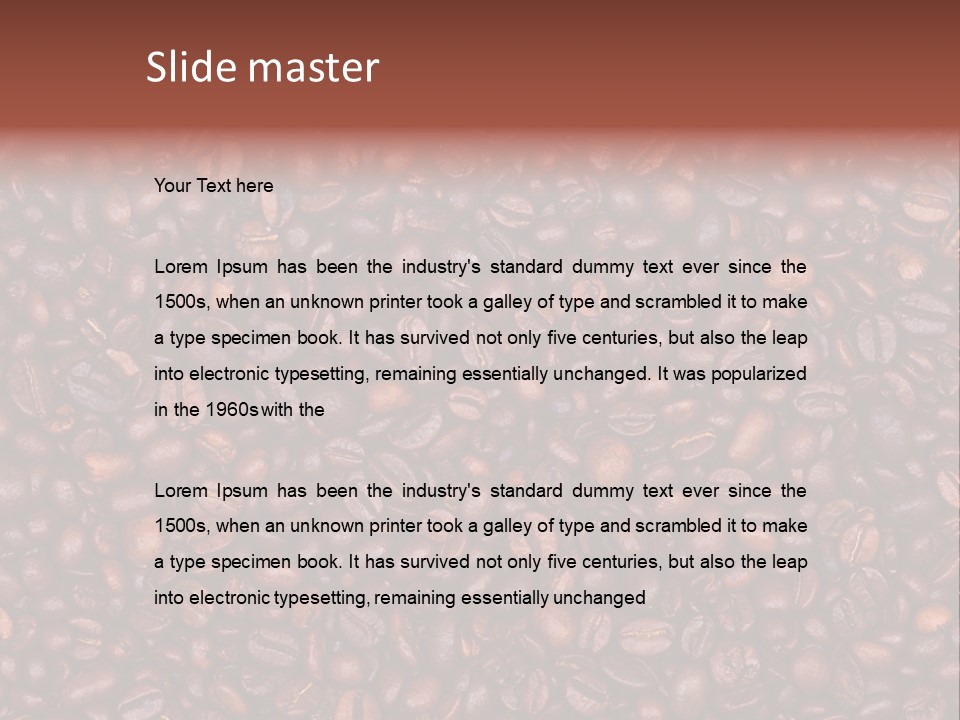 Cafe Contemporary Saucer PowerPoint Template