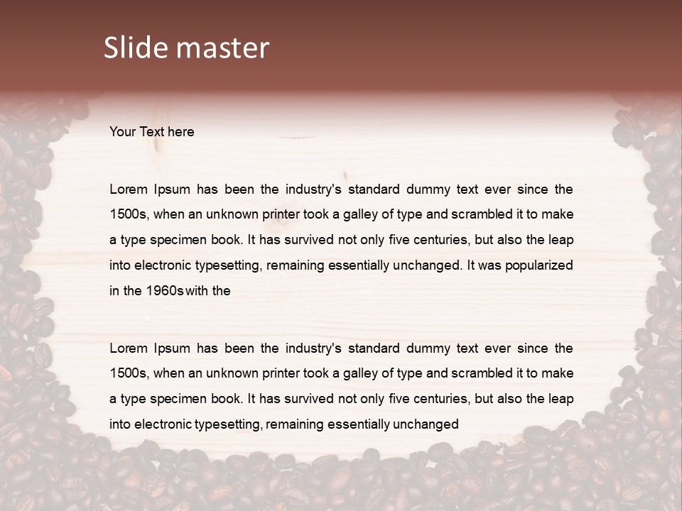 Cafe Whole Contemporary PowerPoint Template