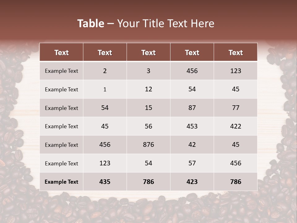 Cafe Whole Contemporary PowerPoint Template