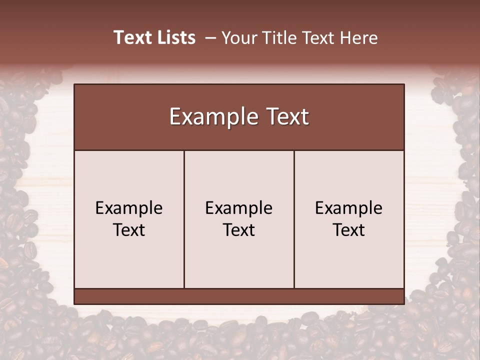 Cafe Whole Contemporary PowerPoint Template