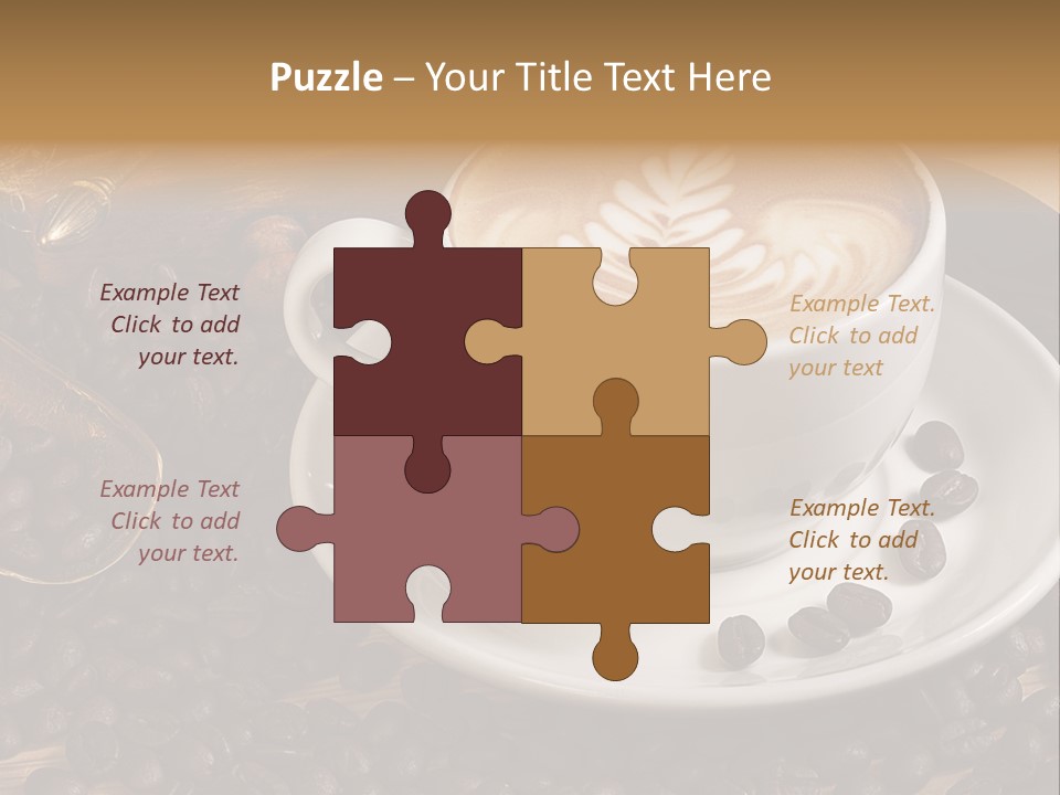 Still Life Latte Latteart PowerPoint Template